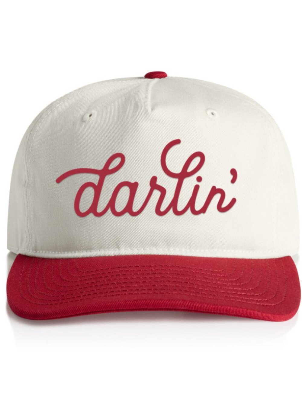 Darlin’ Cursive Embroidered Trucker Hat Cute Script Snapback Cap Country Style V